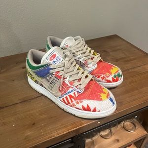 Nike Dunk city market color way (Willing to negotiate)
